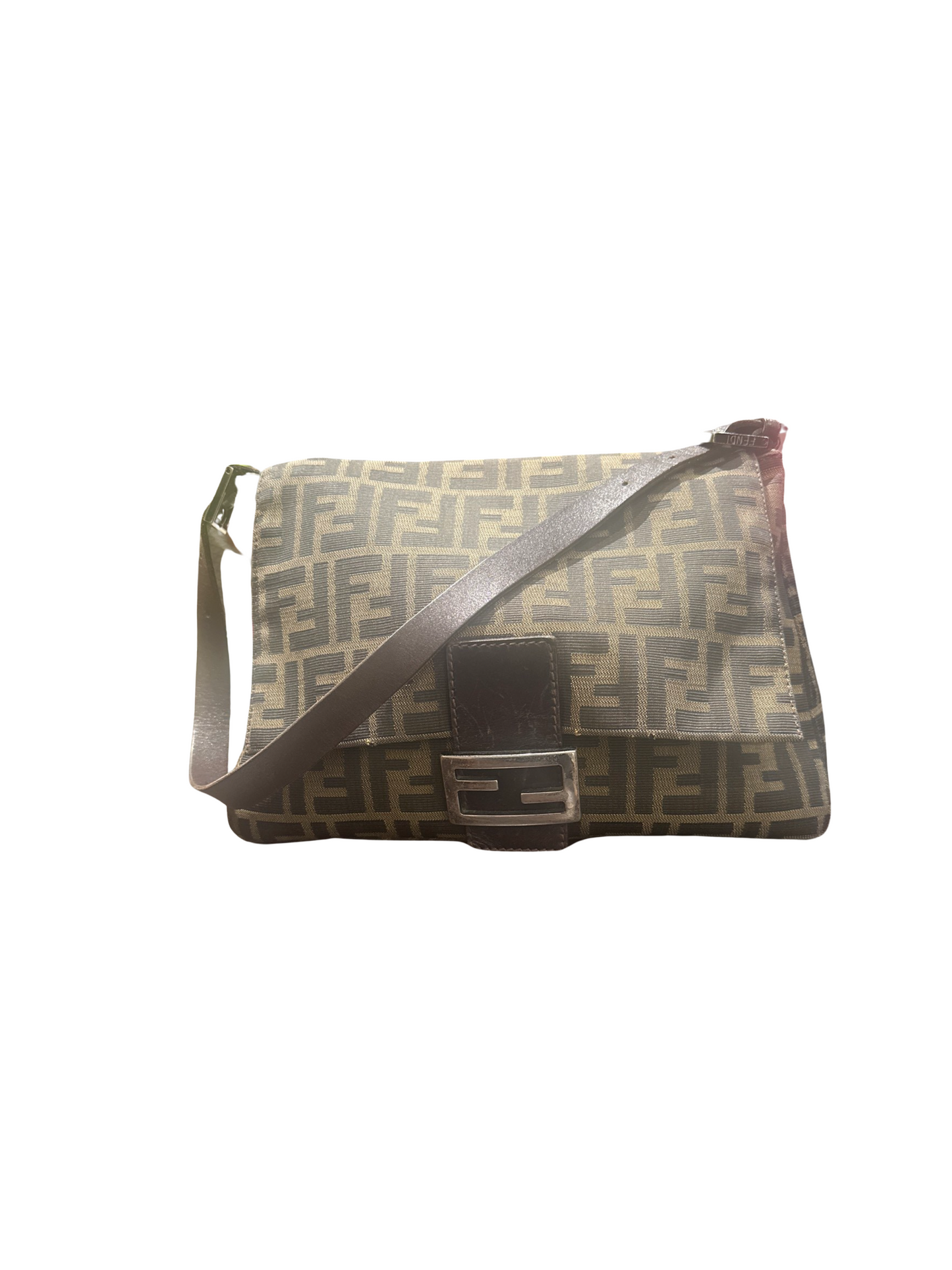 Fendi Brown Logo Zucca Tote Shoulder