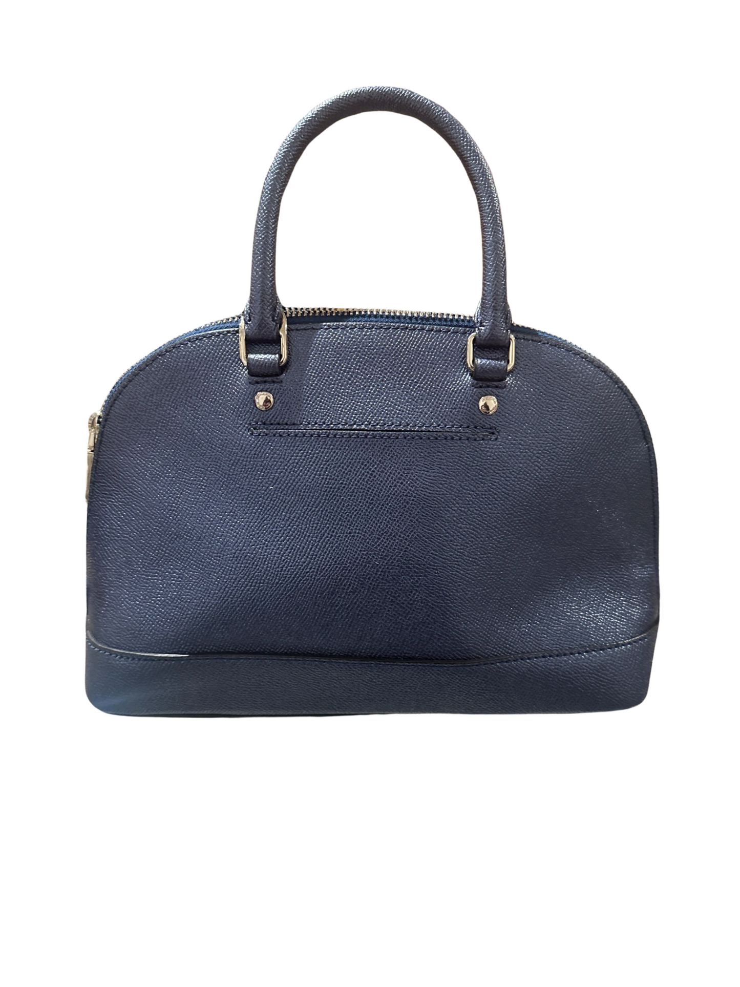 Coach Crossgrain Leather Steel Blue Mini Sierra Satchel