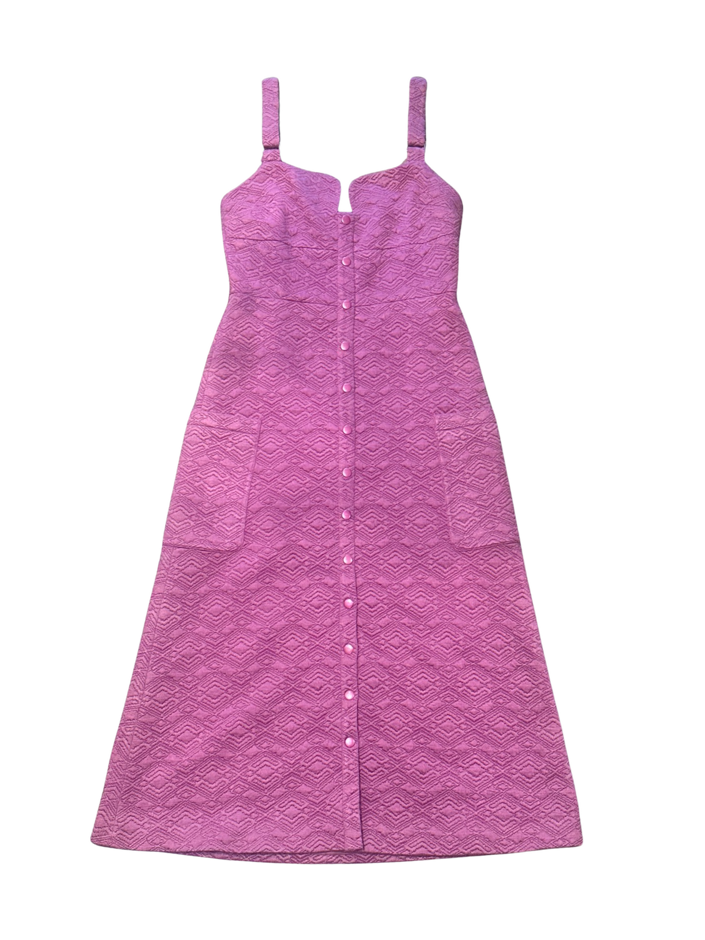 Alexis Vade -A-Line Fuchsia Midi Dress