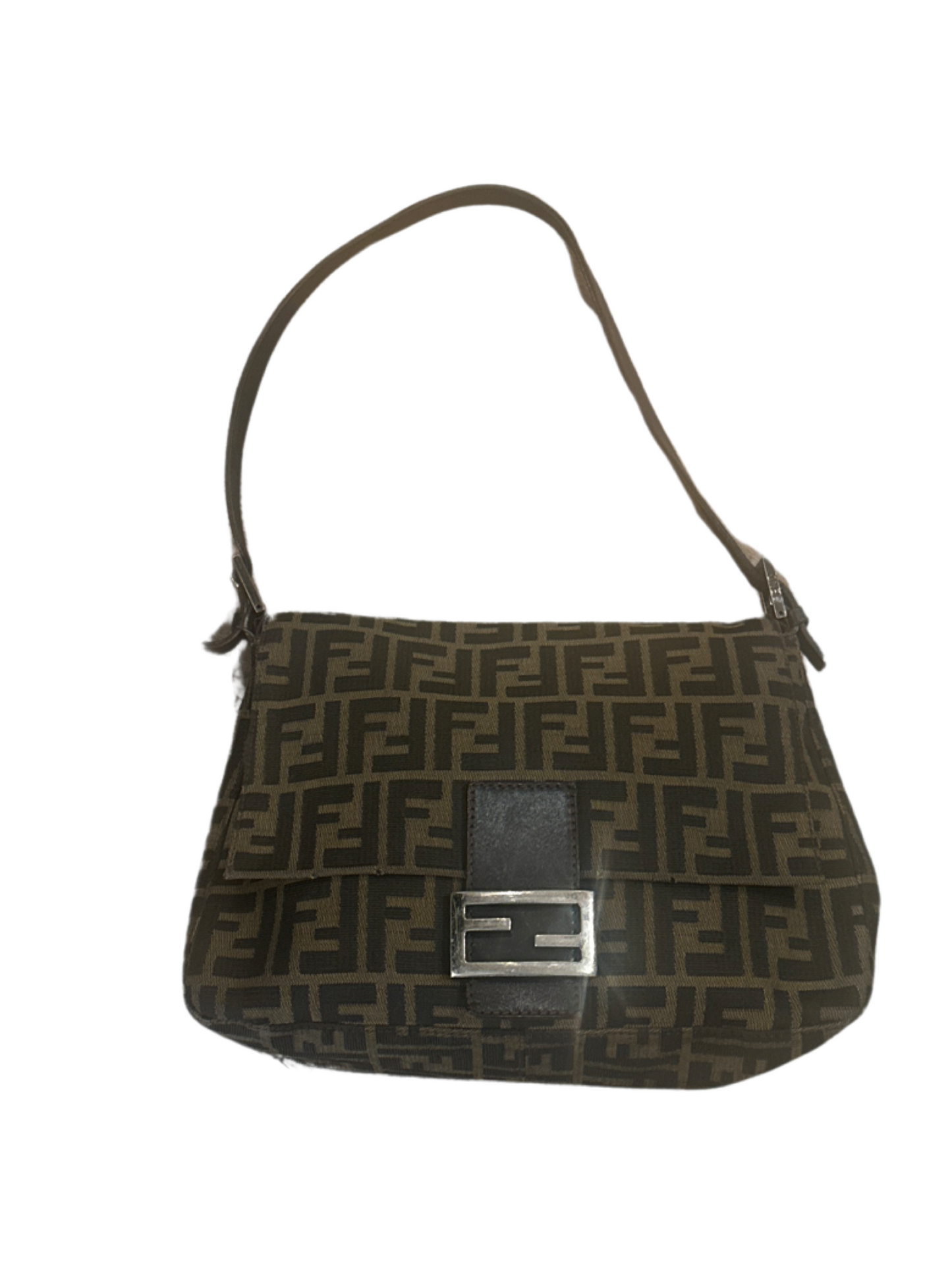 Fendi Brown Logo Zucca Tote Shoulder