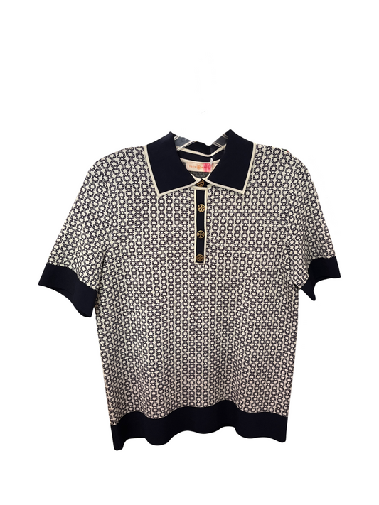 Tory Burch Gemini Link Knit Polo Shirt