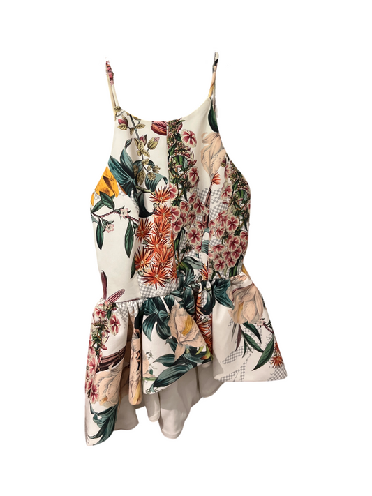 Anthropologie Cameo Botanic Atelier Peplum Floral Top