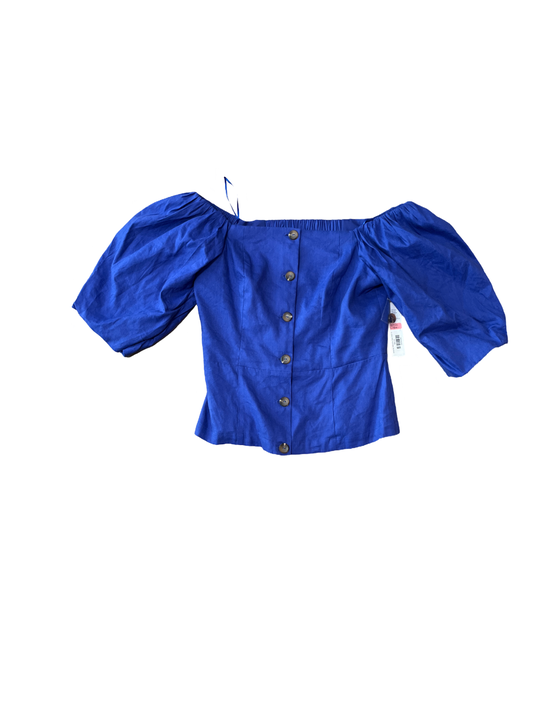 Antonio Melani Blue Linen Top/8