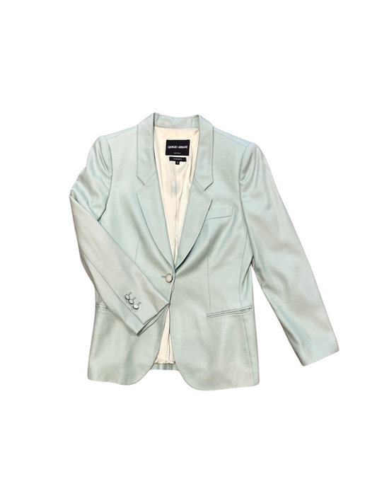 Giorgio Armani Teal One-Button Blazer /40