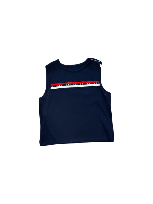 St. John Navy Sport Sweater Knit Tank