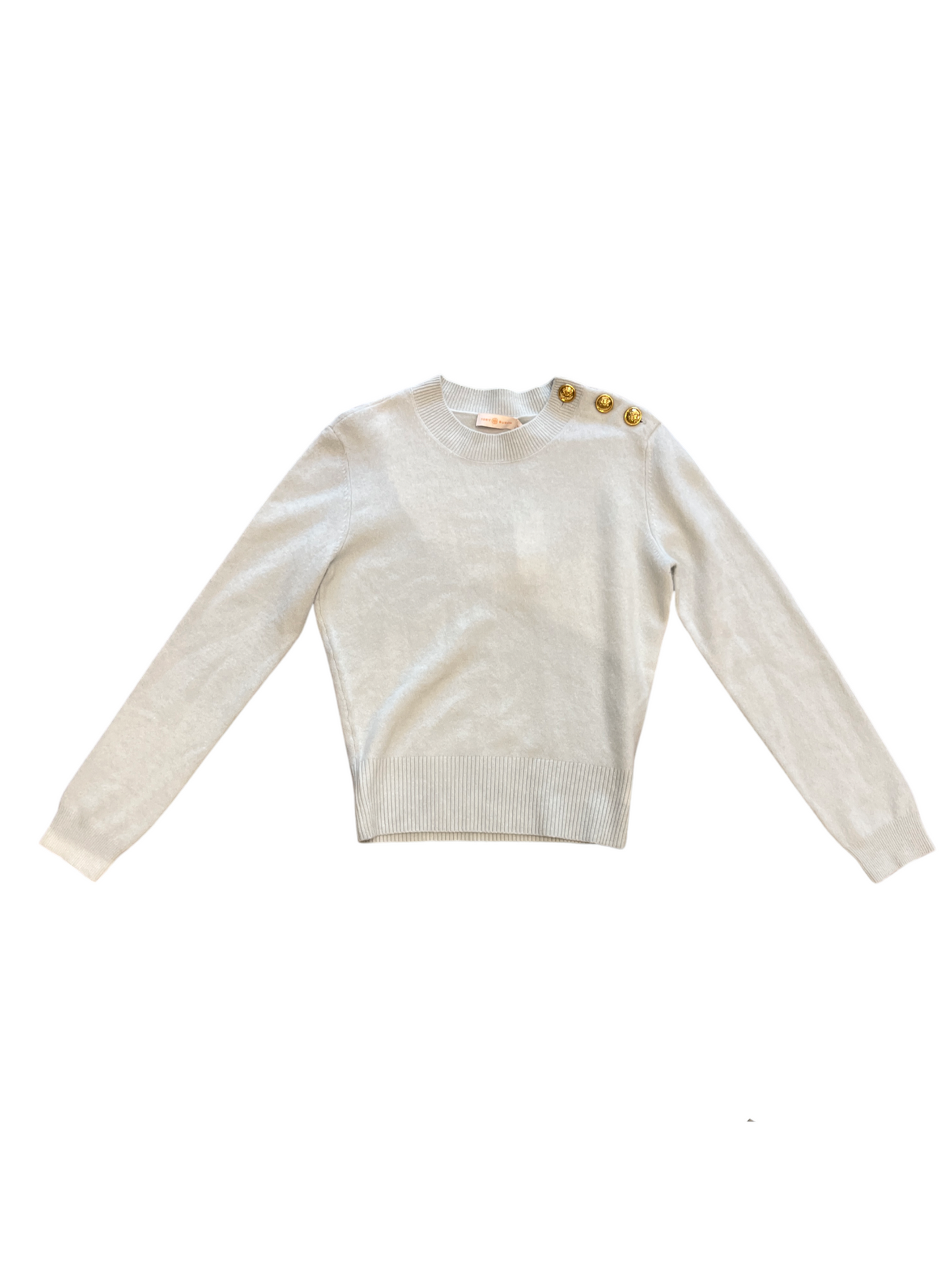 Tory Burch Rose Sweater Iced Blue