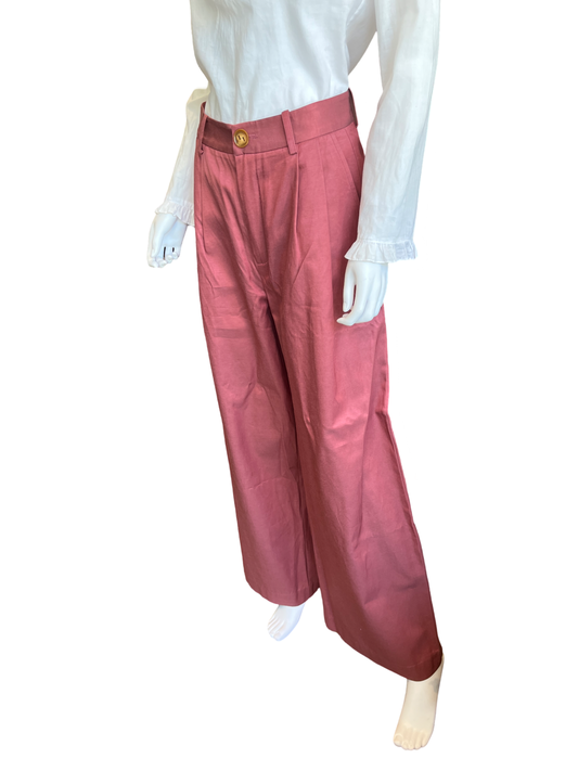 Anthropologie Magali Pascal Audra Pants Deco Rose size L