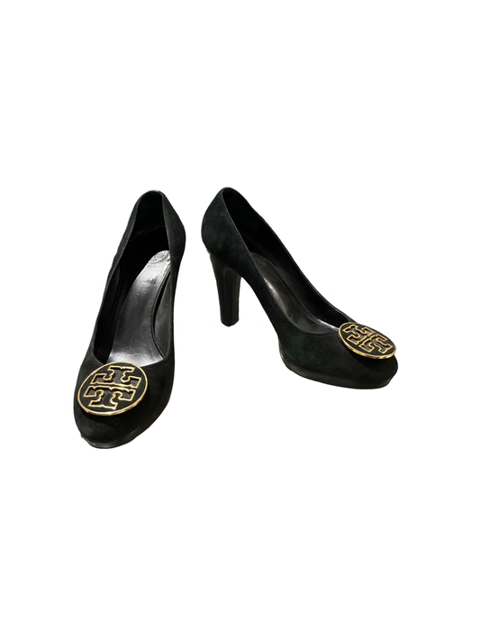 Tory Burch Black Suede Pumps /9M