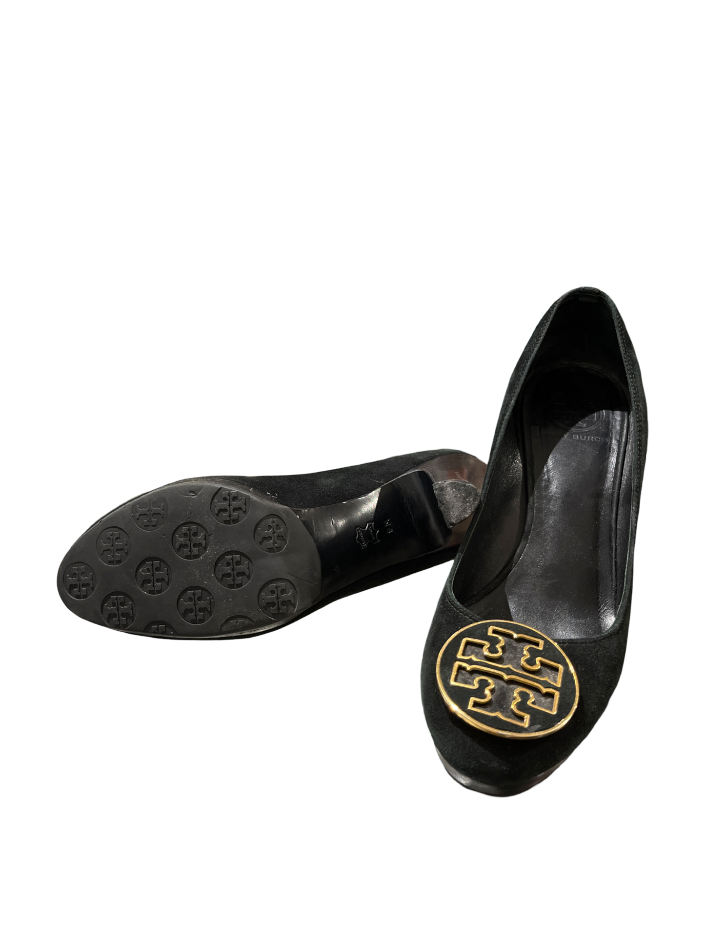 Tory Burch Black Suede Pumps /9M