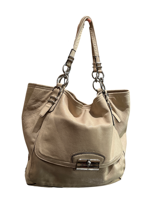 Coach Shimmer Beige Kristin Tote