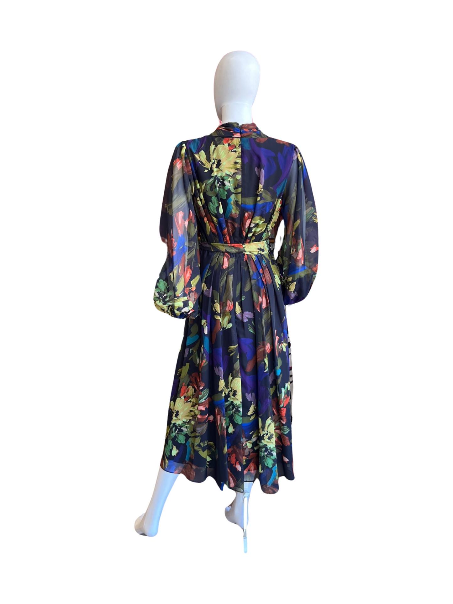 Alex Marie Dark Blue Floral Dress /4