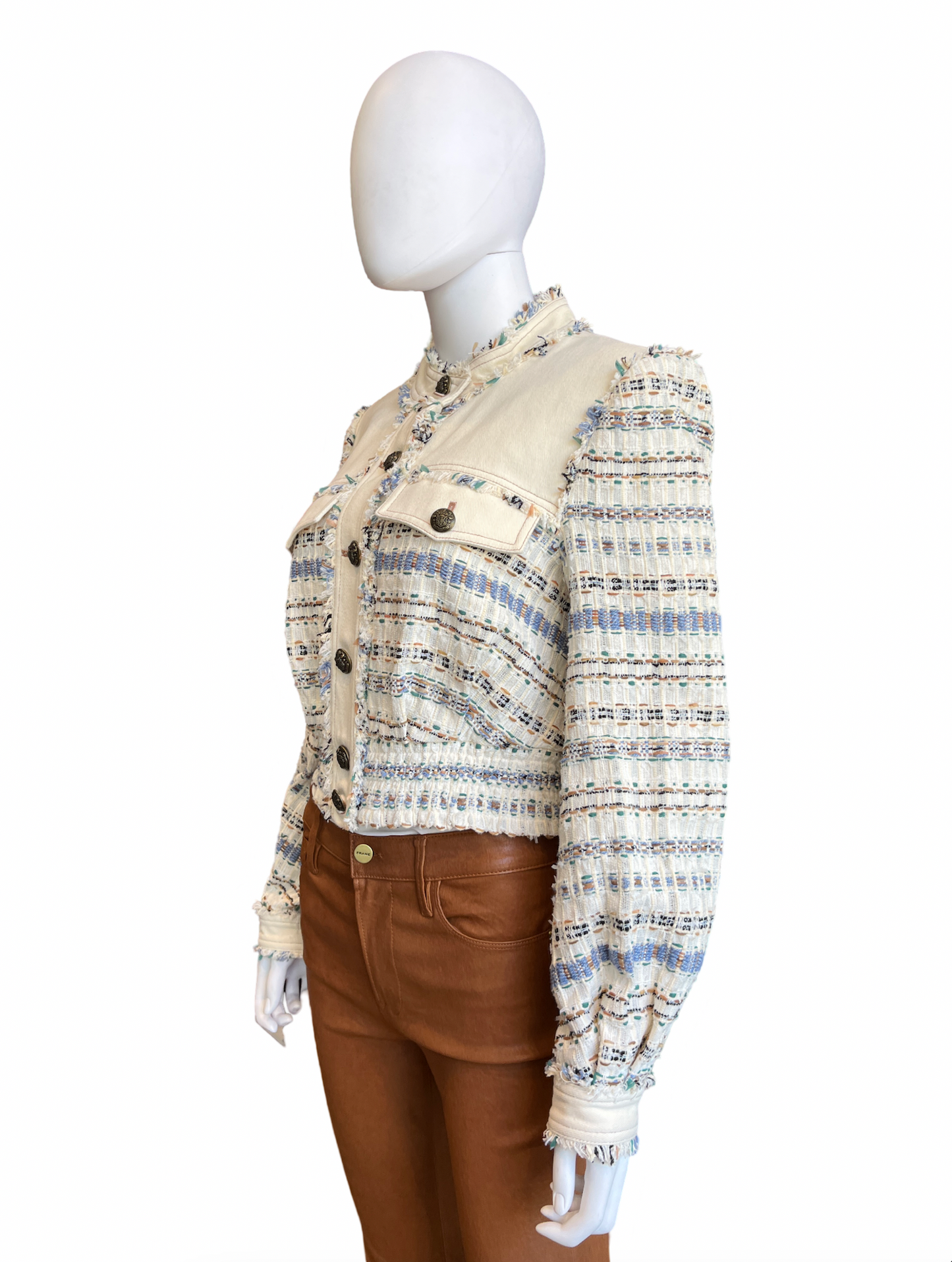 Veronica Beard Darren Tweed Jacket Multicolor Size 8