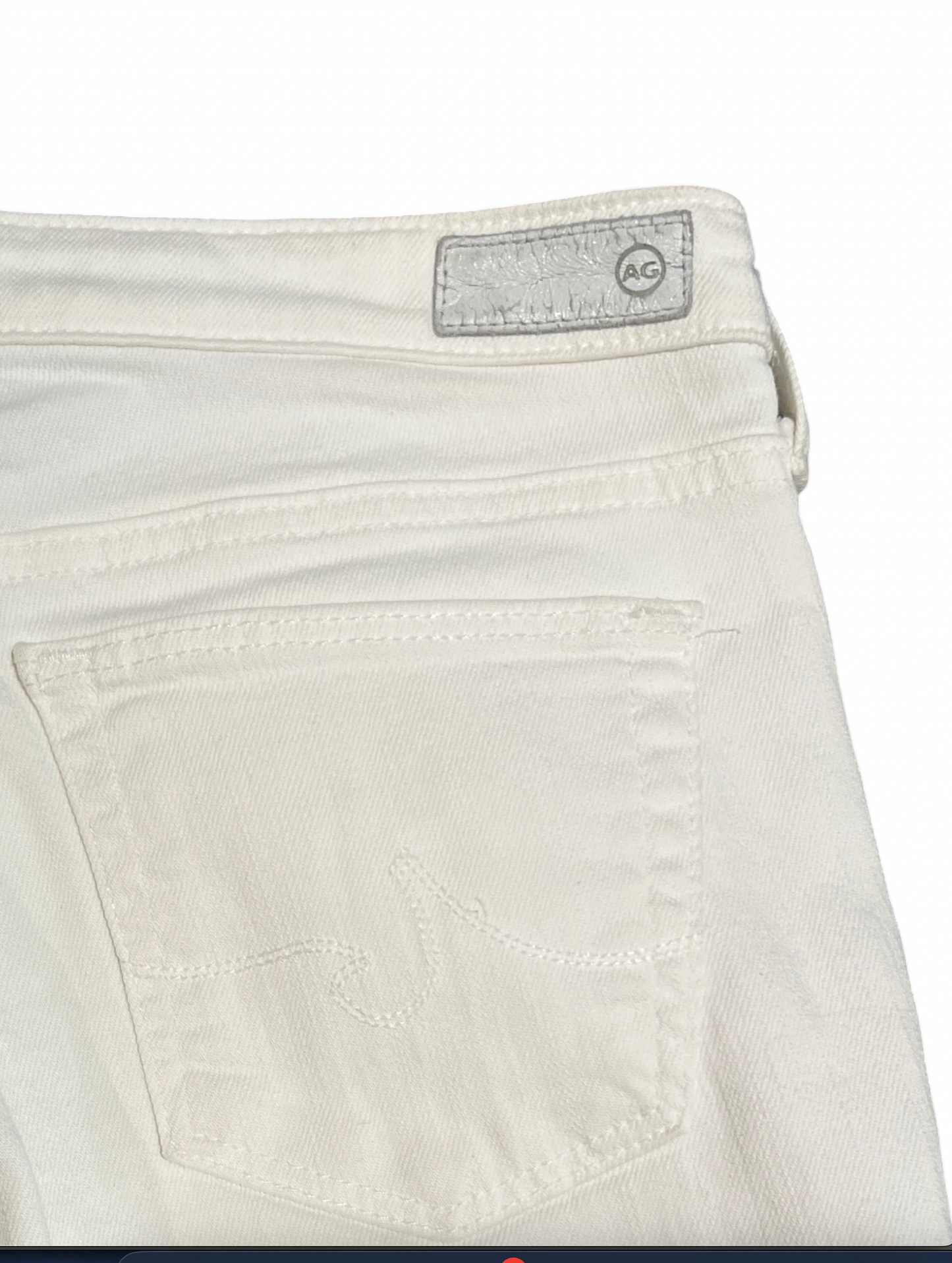 AG White Straight Jeans /26R